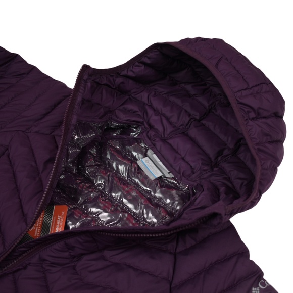 Columbia Wome's Black Cherry Power Lite Mid Length Jacket Small - Picture 9 of 9